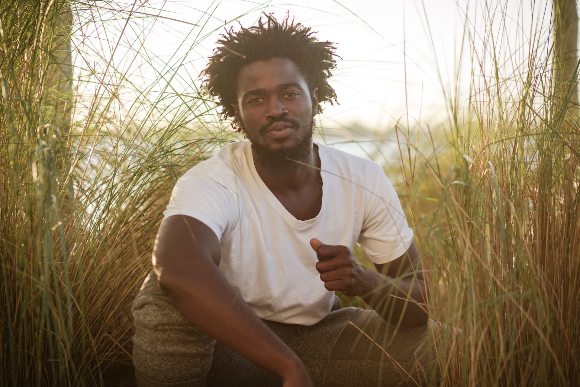 Portrait · golden grasses